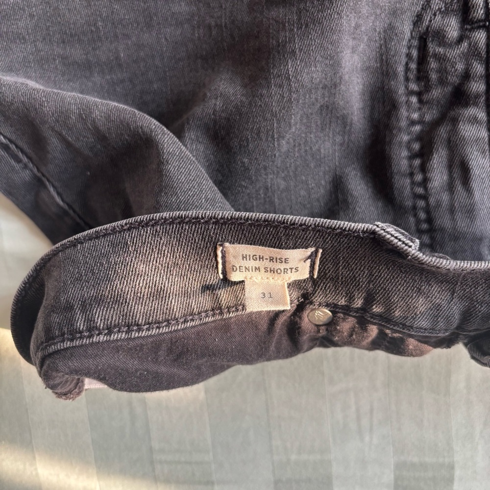 Madewell Black Denim Shorts - Picture 5 of 5